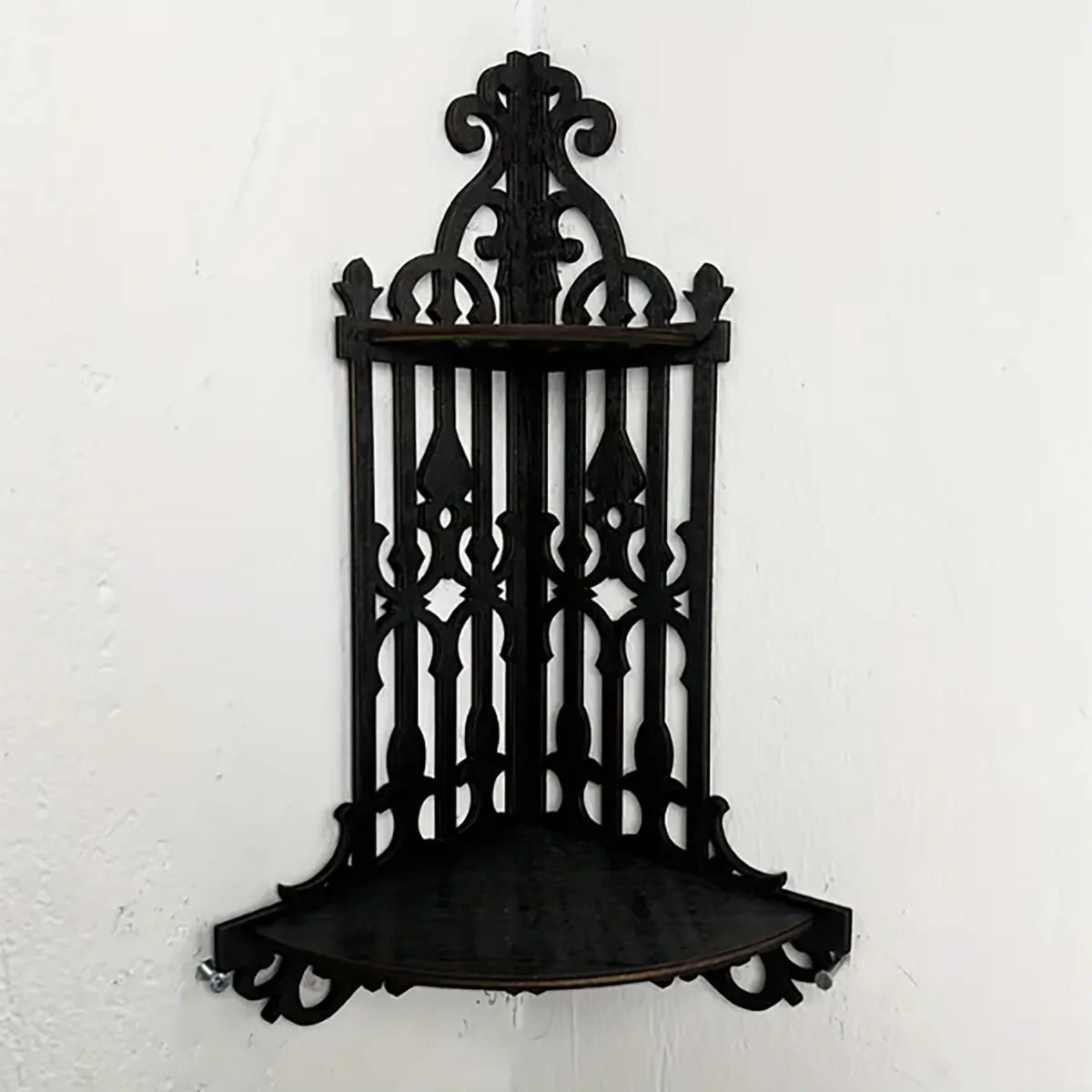 1 Piece Decorative Black Corner Rack