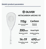 High-Performance Carbon Squash Racquet With String -Bag Included