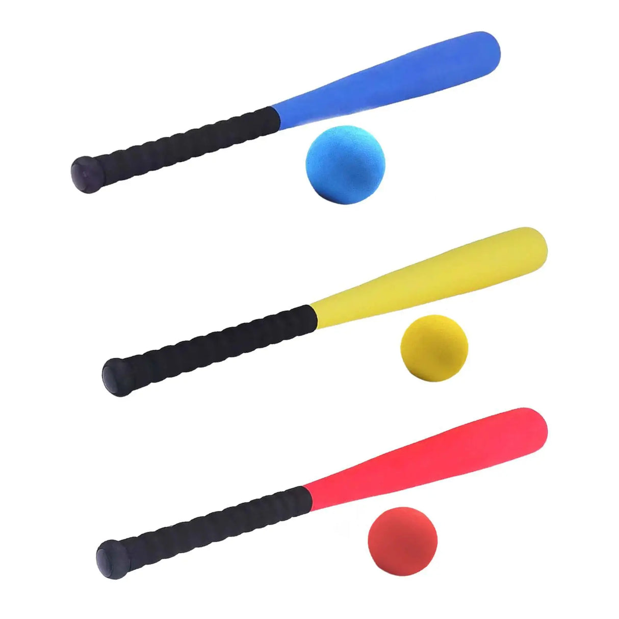 Children's Indoor Outdoor 21 Inch Foam Baseball Bat And Ball