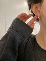 Women's S925 silver-plated Or 14K gold-plated small ears