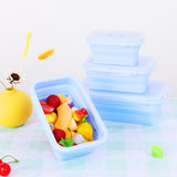 4 Pcs Collapsible Silicone Microwave Food Container.