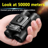900x25 High Power Mini HD Low Light Level BAK4 Binoculars With Long Range 50000M