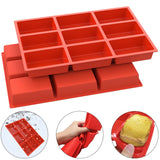 9-Cavity Silicone Non-Stick Lattice Cake Mold
