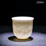 Chinese Three-dimensional White Porcelain Tea Cup