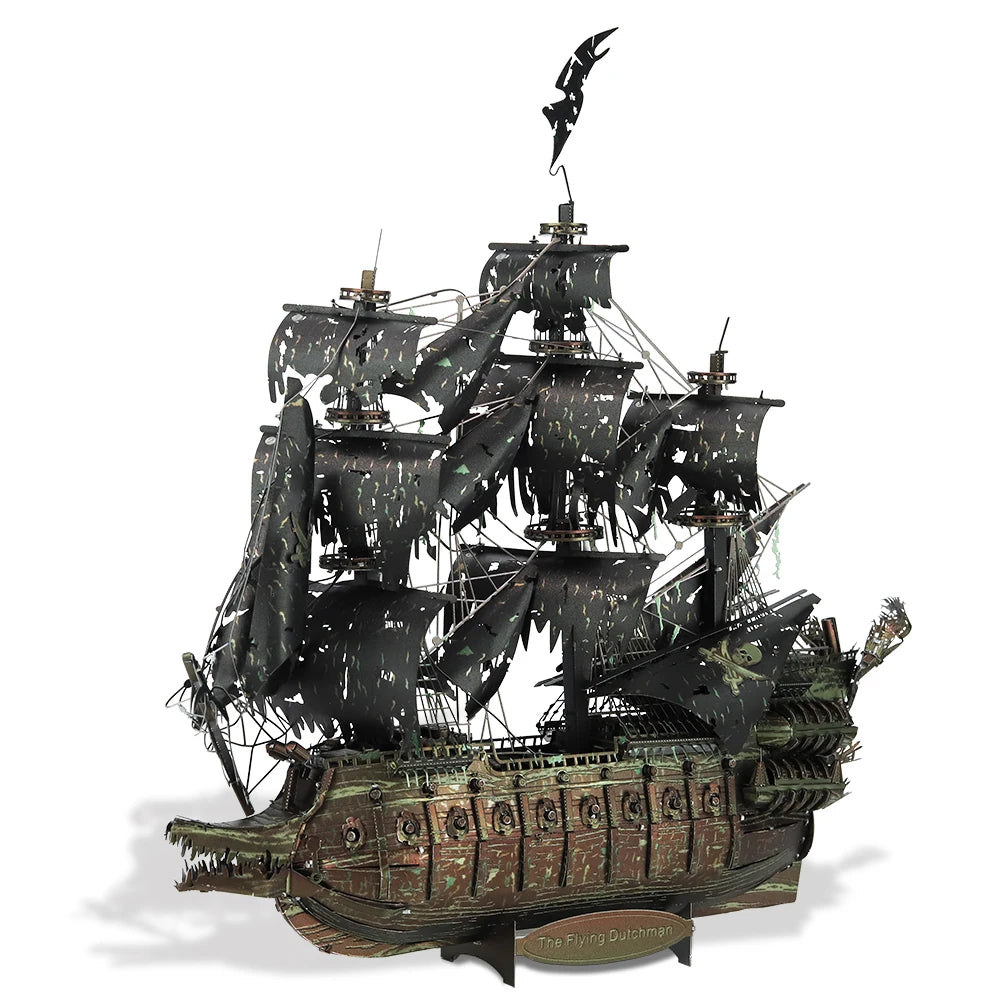 Piececool  The Flying Dutchman 3D Metal Building Block Pirate Ship Jigsaw Puzzle