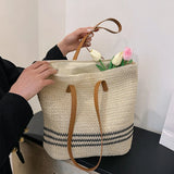 Women's Classic Straw Woven Beach Bag