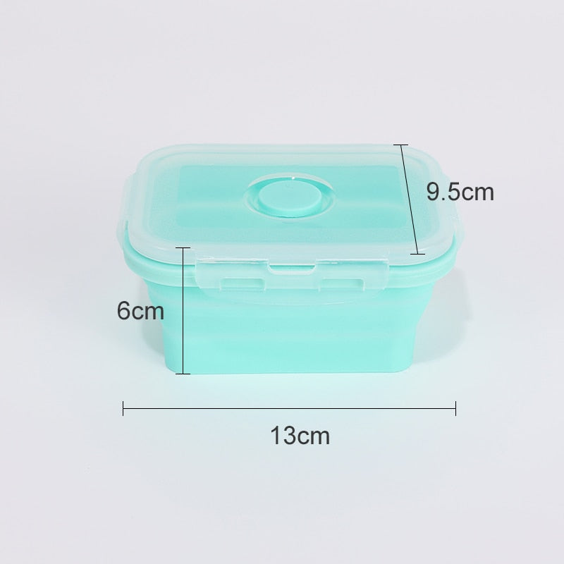 4 Pcs Collapsible Silicone Microwave Food Container.