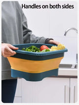 Silicone Foldable Strainer For Fruit Or Vegetables With Strainer