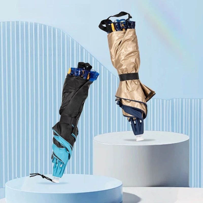 Head Mounted Sunshade Or Rain Umbrella Hat
