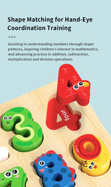 3D Colorful Montessori Wooden Alphabet Number/Puzzle