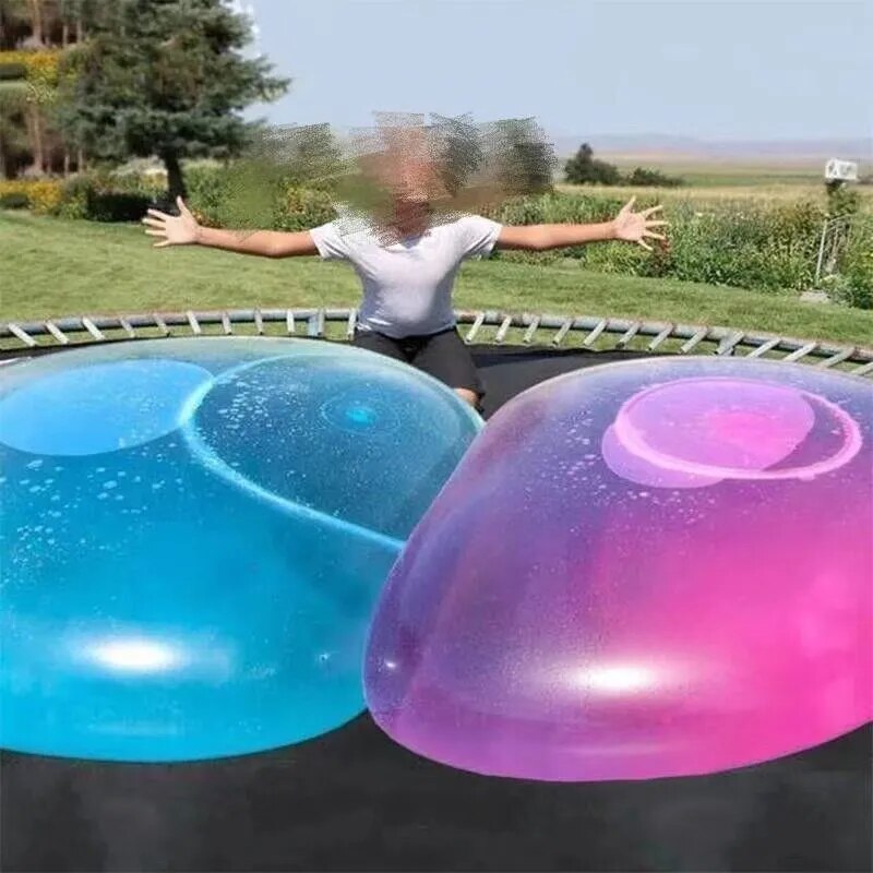Children's outdoor water bubble ball toy.