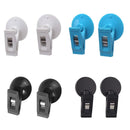 1 Pair Car Interior Window Suction Cap Clips Holders For Sunshade Curtains.