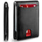 RFID Leather Money Clip Wallet. f