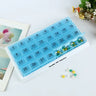 Portable 31 Days Medicine Box With Detachable Compartments