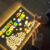 Acrylic Dry Erasable Lighted Board with Colors & Stand