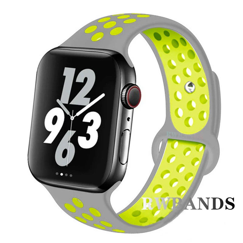 Sport Strap for Apple Watch Band 46mm 44mm 40mm 42-38-41mm 45mm  Series 10 9 8 7 6 SE 5 3 Ultra 2 49mm