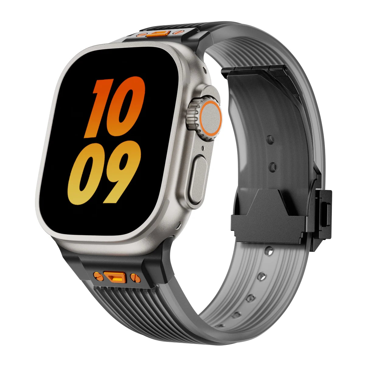 Silicone Sports Strap for Apple Watch Ultra 2/1 49mm Series 9 8 7 45mm 44mm Or IWatch 6 5 4 3 Se 44mm 42mm