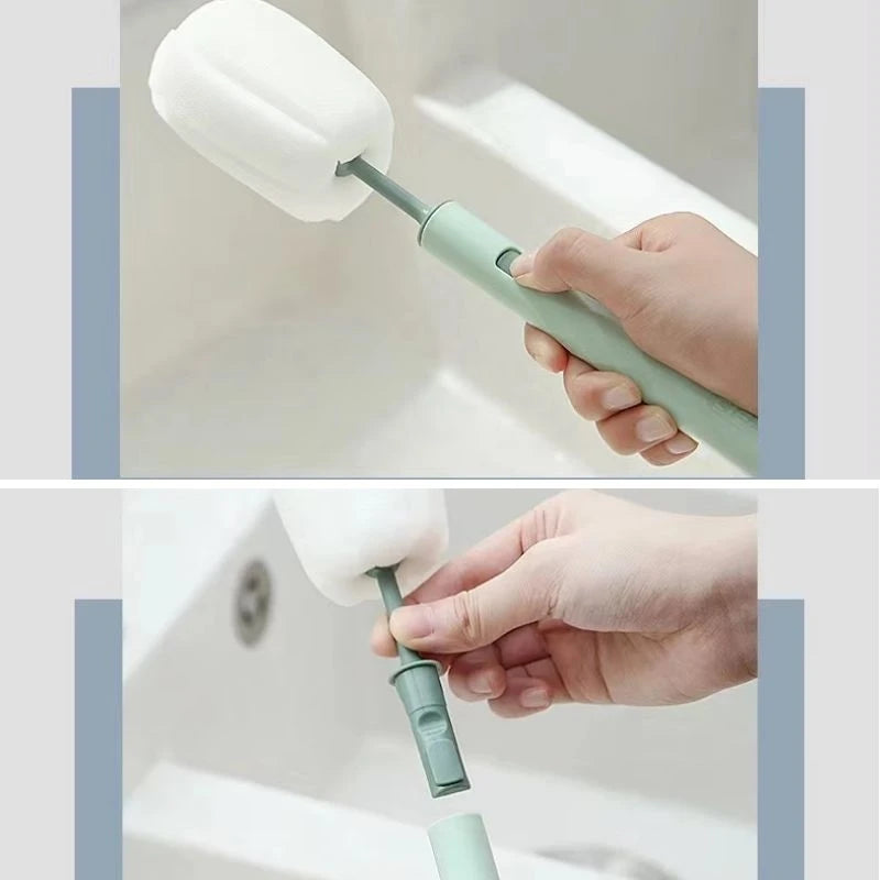 Long Handle Soft Sponge Bottle Brush