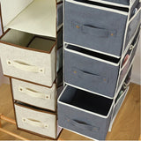 Hanging Non-woven Wardrobe Organizer With Optional Pockets And Drawers
