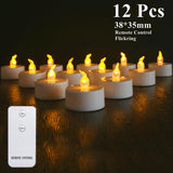 6/24Pcs Flameless LED Battery Powered Candles.