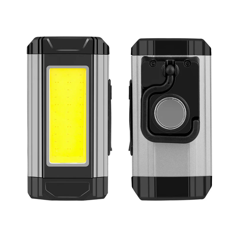 18650 Portable Camping USB Rechargeable COB LED Flashlight Power Bank With Magnet Waterproof Lantern 4000mAh