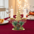 Christmas Wrought Iron Candlestick Holders