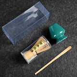3/4pcs Matcha Bamboo Whisk Teaspoon And Ceramic matte Bowl