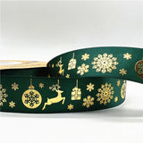 5yards Of 1inch(25mm) Christmas Polyester Ribbon.