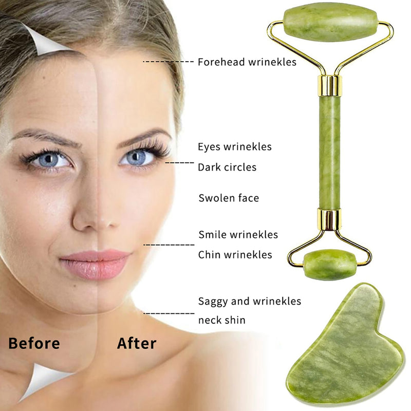 Natural Jade Face Massager.