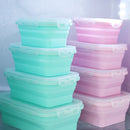 4 Pcs Collapsible Silicone Microwave Food Container.