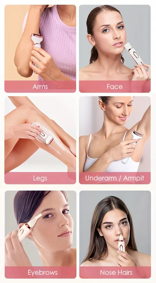 4-in-1 Ladies Multifunctional Electric USB Charging Hair Remover