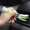 Auto Detailing Interior Double Head Brushes For Air Vent, Grill Duster Cleaning Tools