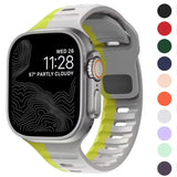 Silicone Straps For Apple Watch Band 9 8 7 6 SE 5 4 3 38mm 40mm 41mm 42mm 44mm 45mm Bracelet iWatch Series Ultra 3 2 1 Band 49mm