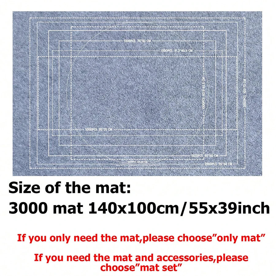 Felt Puzzle Scroll Storage Mat For 1500-3000 PCS