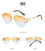 KAMMPT Men Or Women's  Rimless UV400 Sunglasses