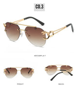 KAMMPT Men Or Women's  Rimless UV400 Sunglasses