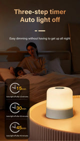 Rechargeable Led Dimmable Multicolor Night Light with Remote Control Or Touch Switch