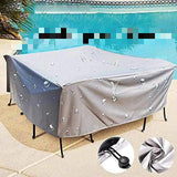 Waterproof Outdoor Patio Furniture Cover Variety of Sizes to Fit 12 Seats Sectional Or Table and Chairs.