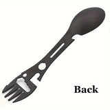 Multifunctional Fork Spoon Knife Wrench Bottle/Can Opener For Camping