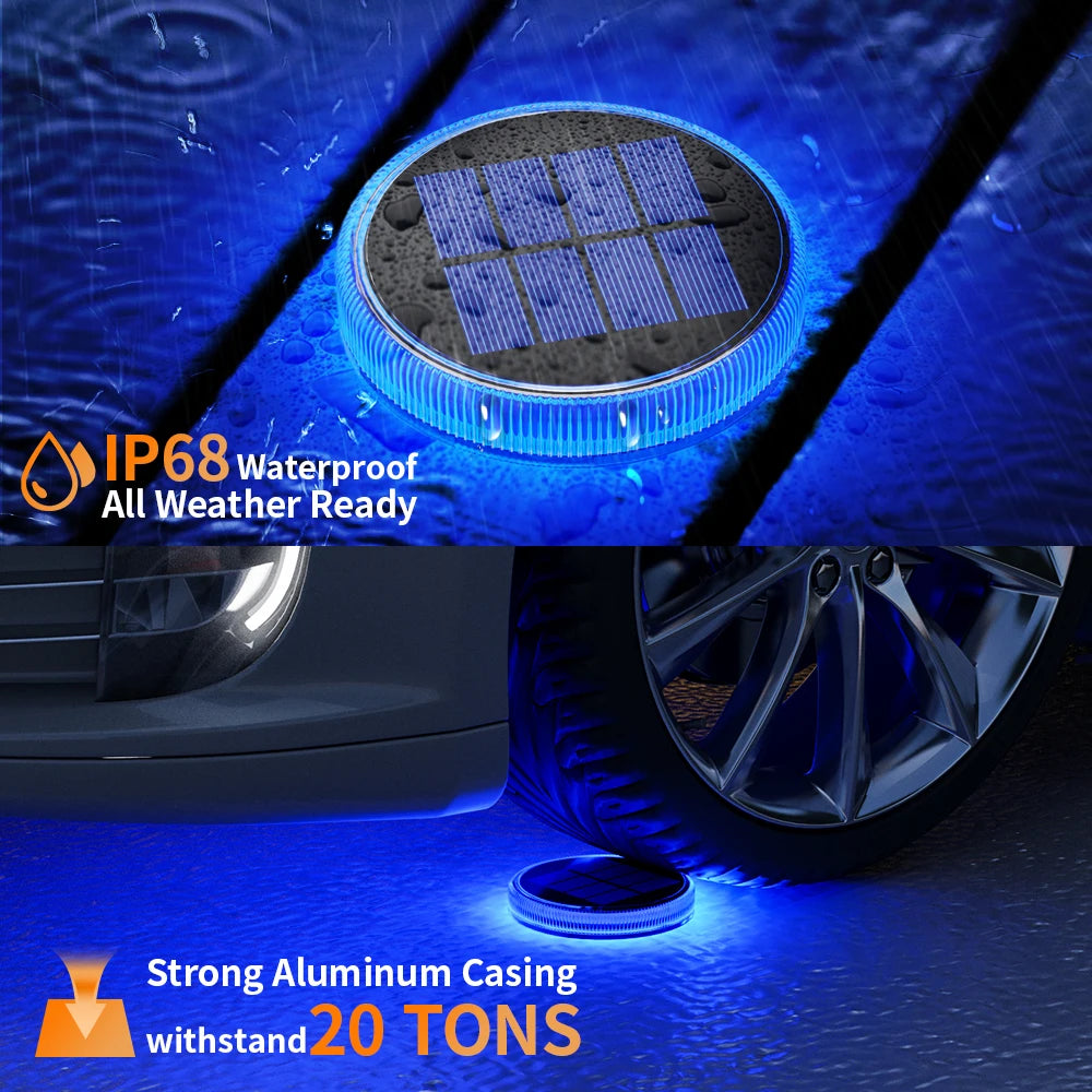 Solar Waterproof LED Dock Lighting IP68 Auto On/Off For Garden Or Driveway