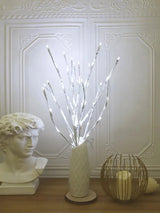 1 PC Battery Operated 20 LED  White Birch Branch Lights