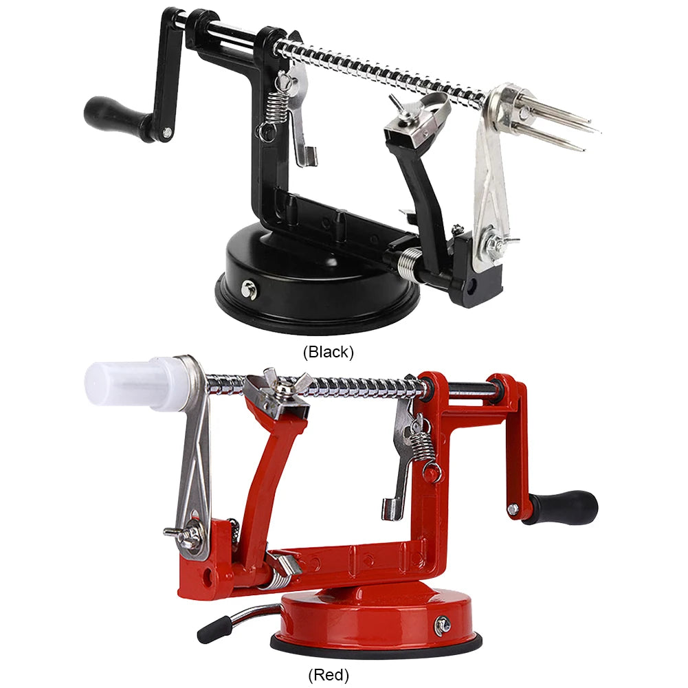 3 in 1 Stainless Steel Hand-cranked  Multi-functional Fruit Peeling Machine With Suction Base