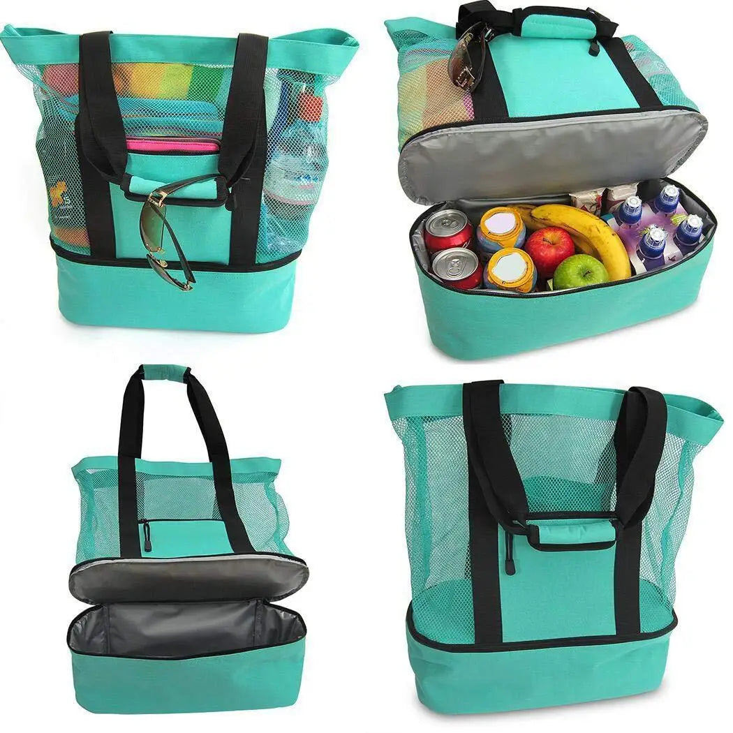 Women Mesh Transparent Beach Bag