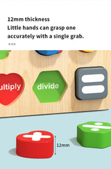 3D Colorful Montessori Wooden Alphabet Number/Puzzle
