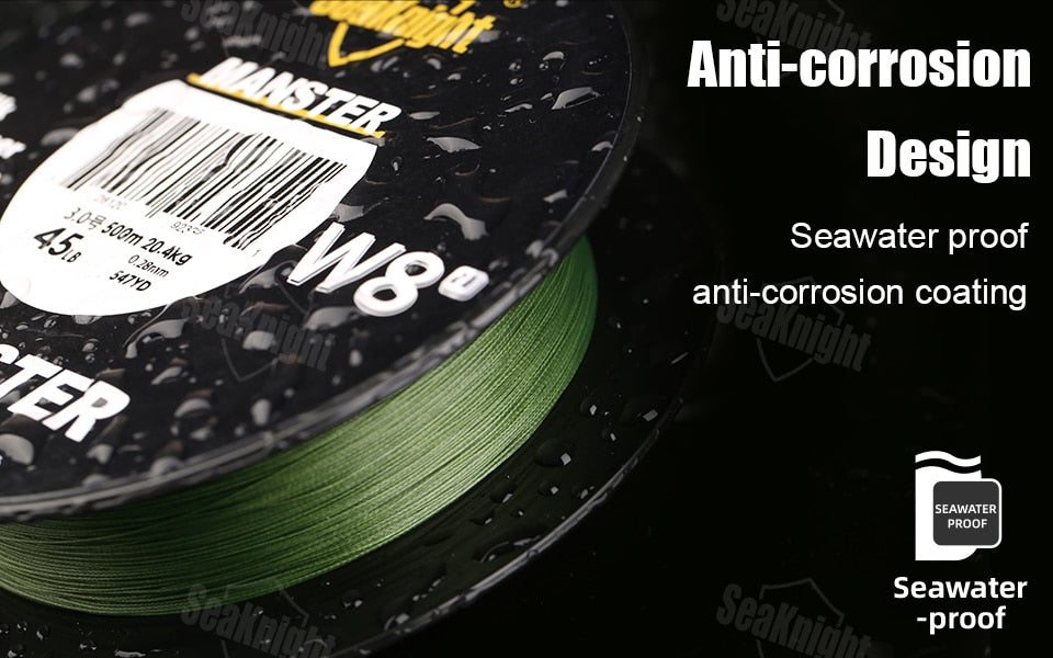 SeaKnight WII Series Fishing Lines 8 Weaves 500m 300m 150m.Braided PE Line for Seawater fishing 15-100LBs