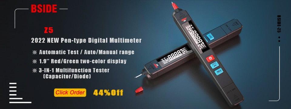 BSIDE Digital Multimeter S10 S11 S20 Smart DC AC Voltage Capacitor Ohm Diode NCV Hz EMF Tester Detector meter