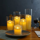 6Pcs Led Flameless Acrylic Battery Candles.