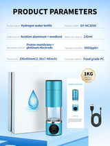 Suyzeko 6000ppb Hydrogen Water Bottle 230ML