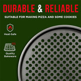 4 Size Nonstick Carbon Steel Pizza Pan with Holes