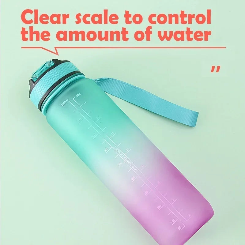 1L BPA Free Reusable Thermal Plastic Drinking Bottle